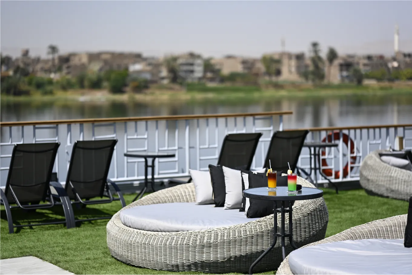 Sun deck of the Nile Serenity Nile Cruise Nile cruise